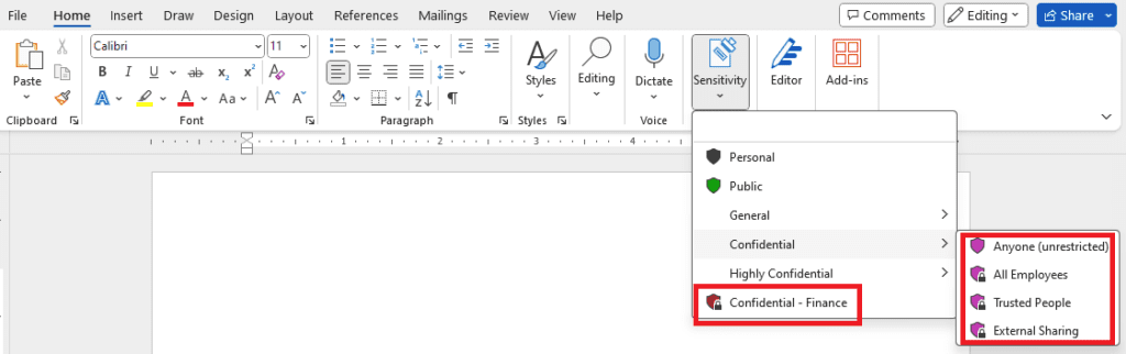 Customized and sub-labels in MIP.