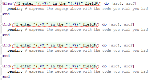 BDD Gherkin Script