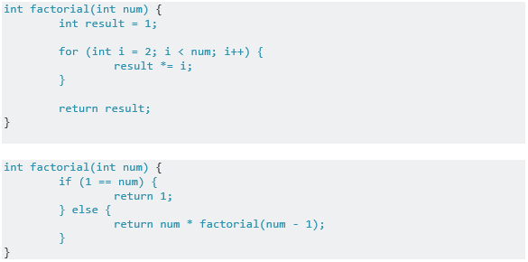 Iteration vs. Recursion