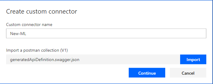 Custom Connector Import