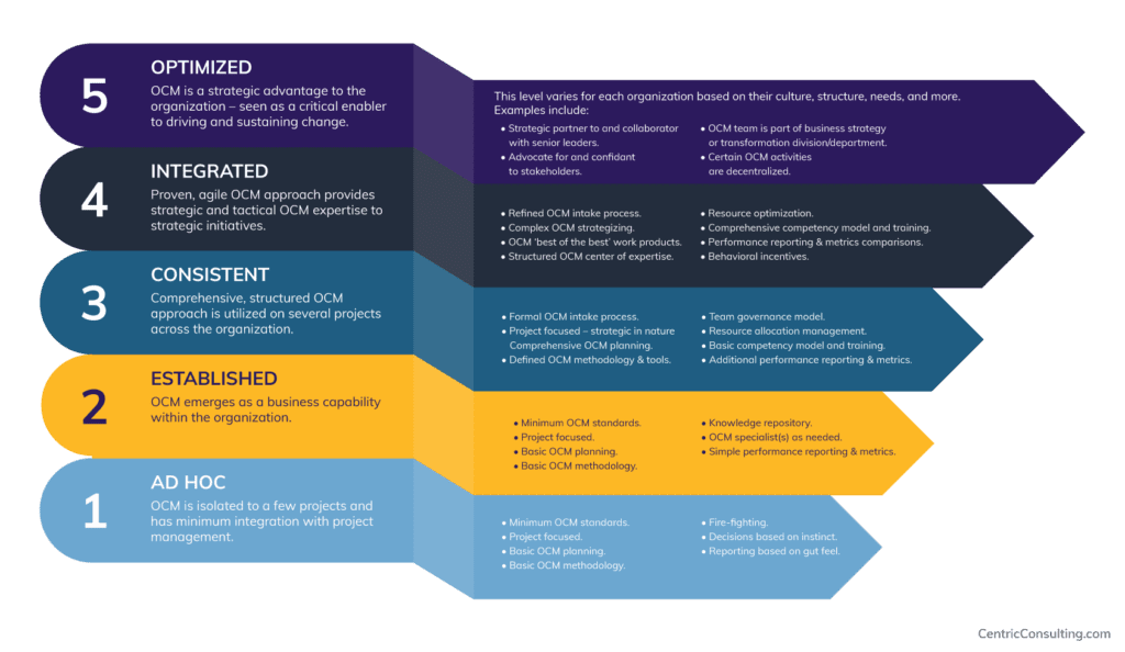 Centric Consulting - OCM Capabilities model chart